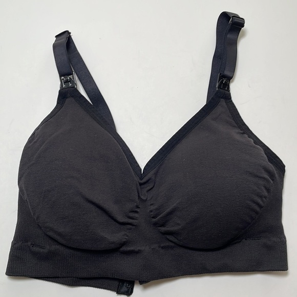 BRAVADO 11008BA Bra S/P Black Removable Pads Nursing Maternity Modest Wireless - Picture 10 of 10